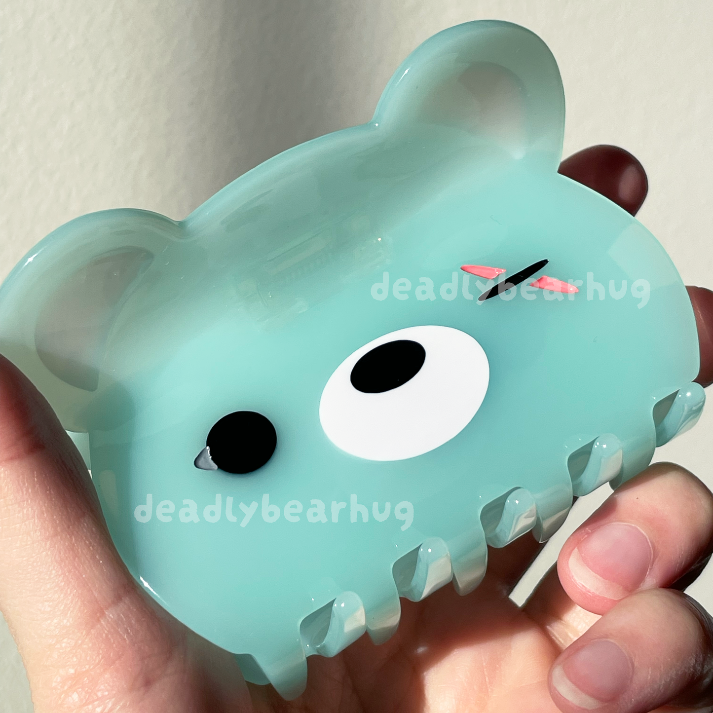 deadlybearhug bear hair clip