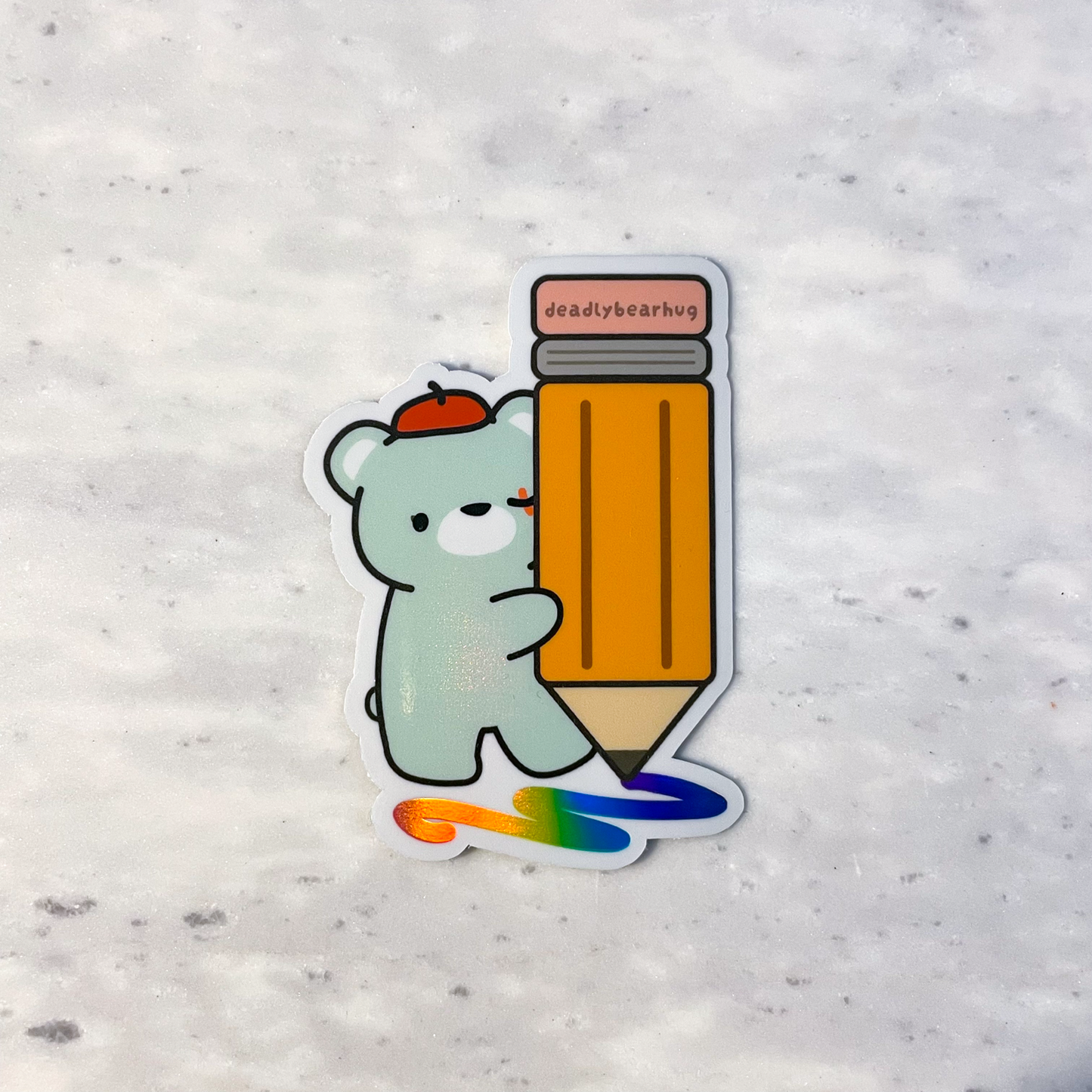 Artist Vibes Deadly Waterproof Holographic Vinyl Sticker