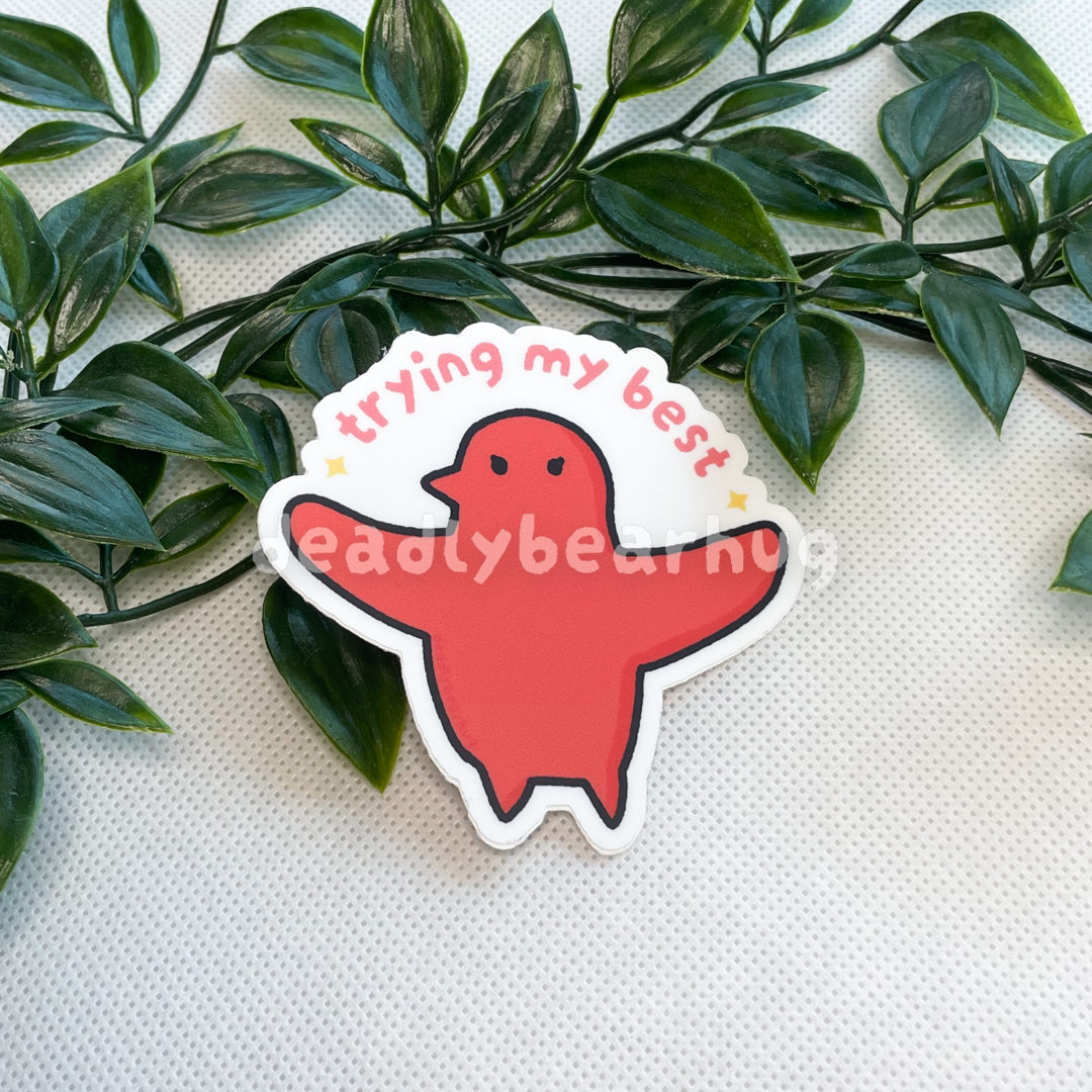 Familiar, Walking Mushroom Weatherproof Matte Vinyl Sticker Decal | Delicious in Dungeon Anime Dunmeshi