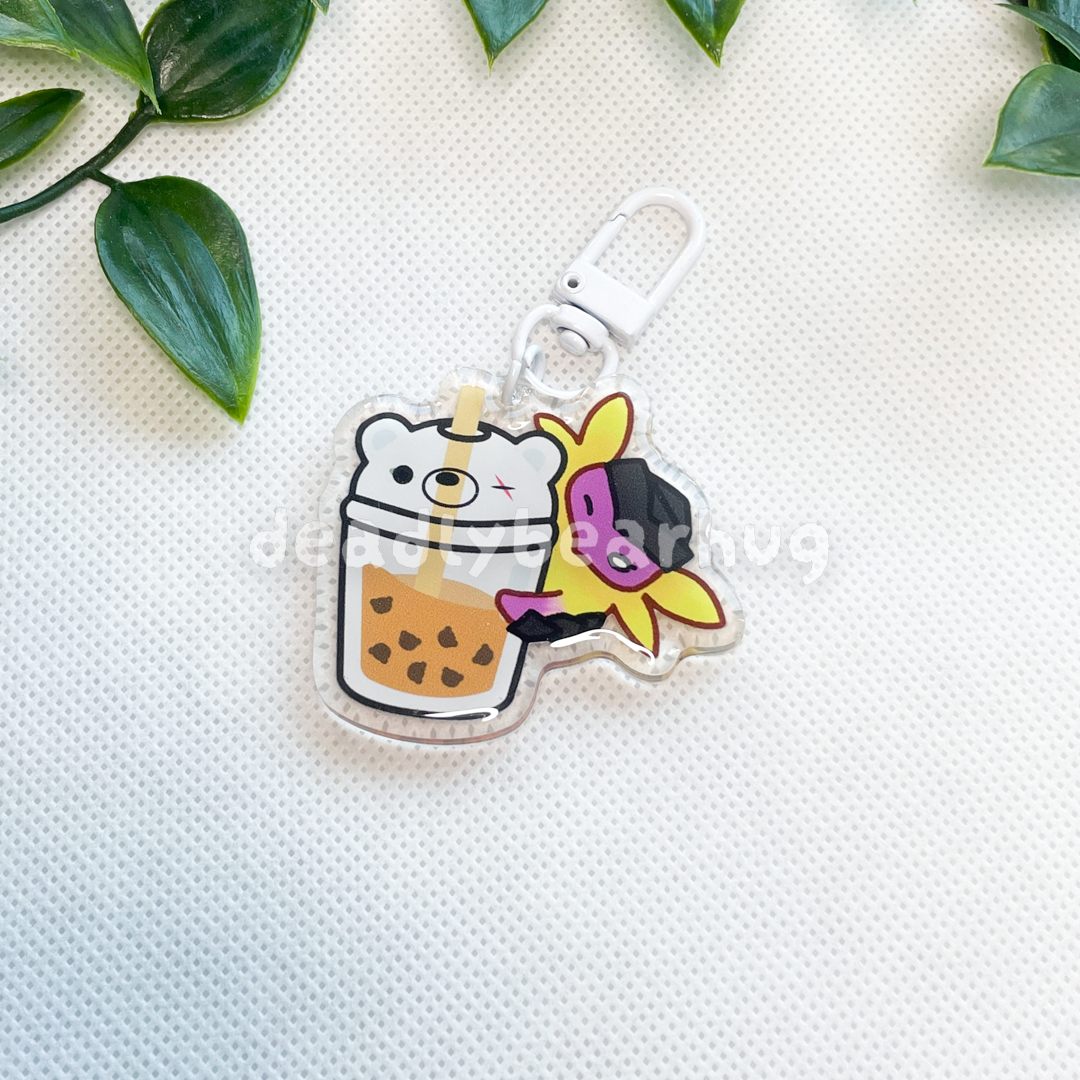 Wingman Boba Gekko BBT / Valorant Agent Ability Acrylic Keychain Charm | Double Sided Epoxy | Matte Vinyl Sticker