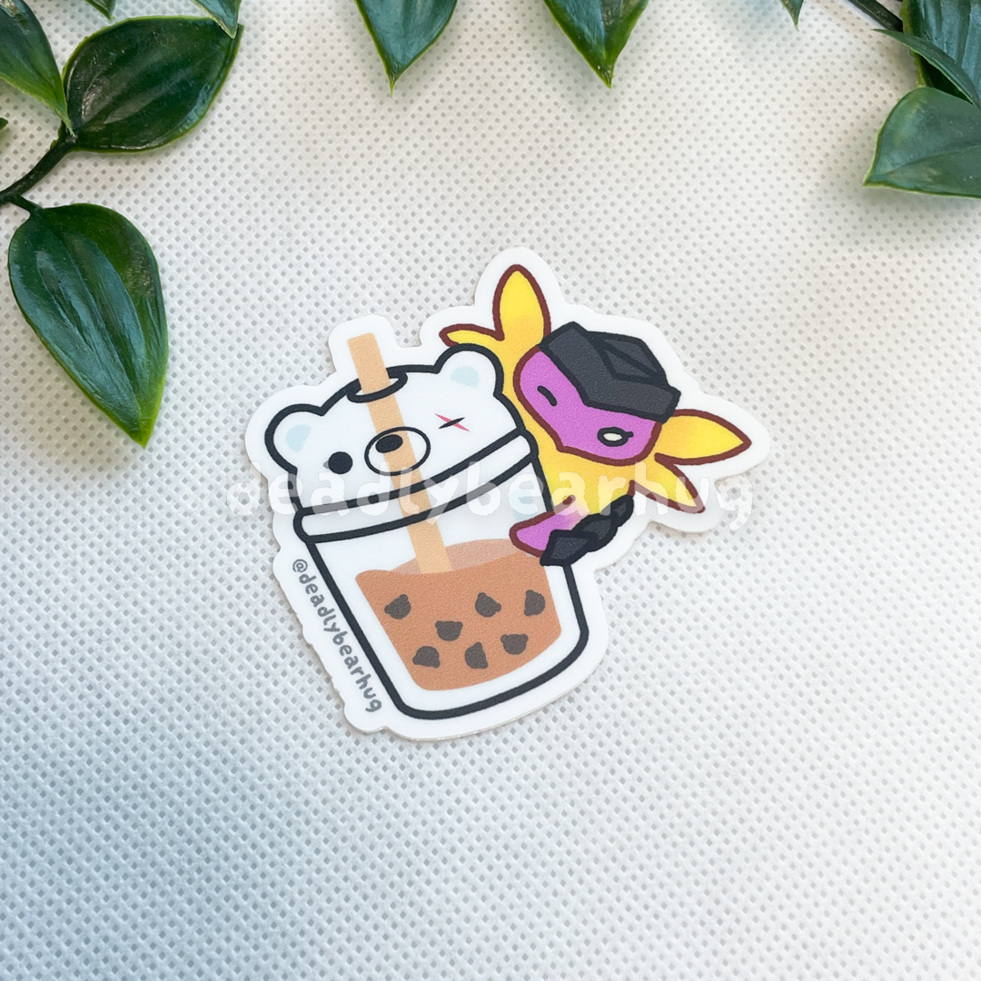 Wingman Boba Gekko BBT / Valorant Agent Ability Acrylic Keychain Charm | Double Sided Epoxy | Matte Vinyl Sticker