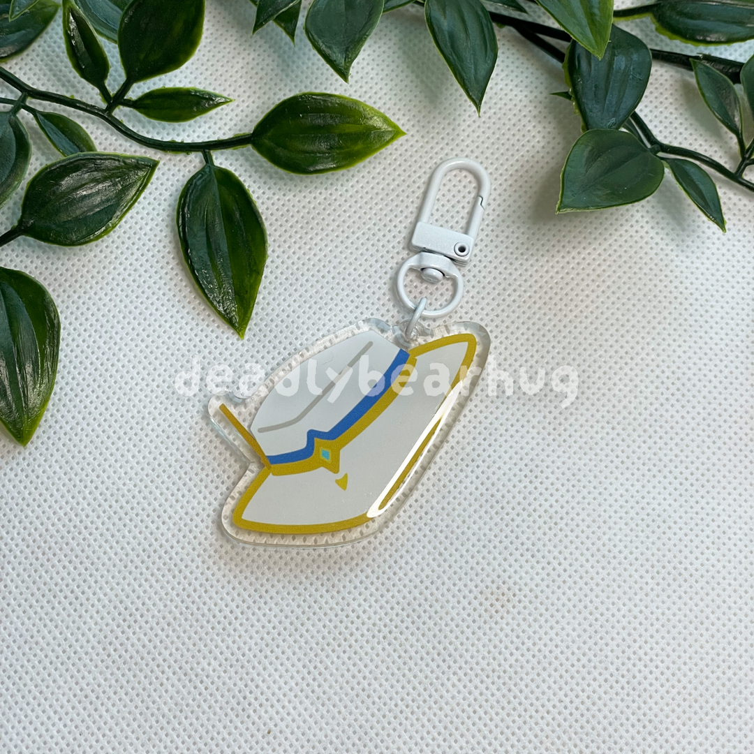 Cypher Hat / Valorant Agent Ability Acrylic Keychain Charm | Double Sided Epoxy