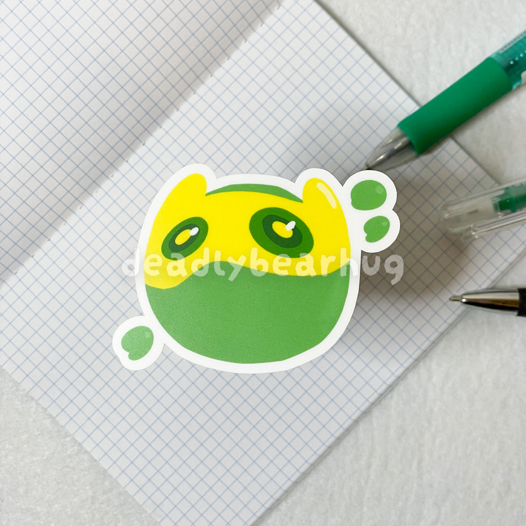 Gekko Moshpit / Valorant Agent Ability Acrylic Keychain Charm | Double Sided Epoxy | Matte Vinyl Sticker