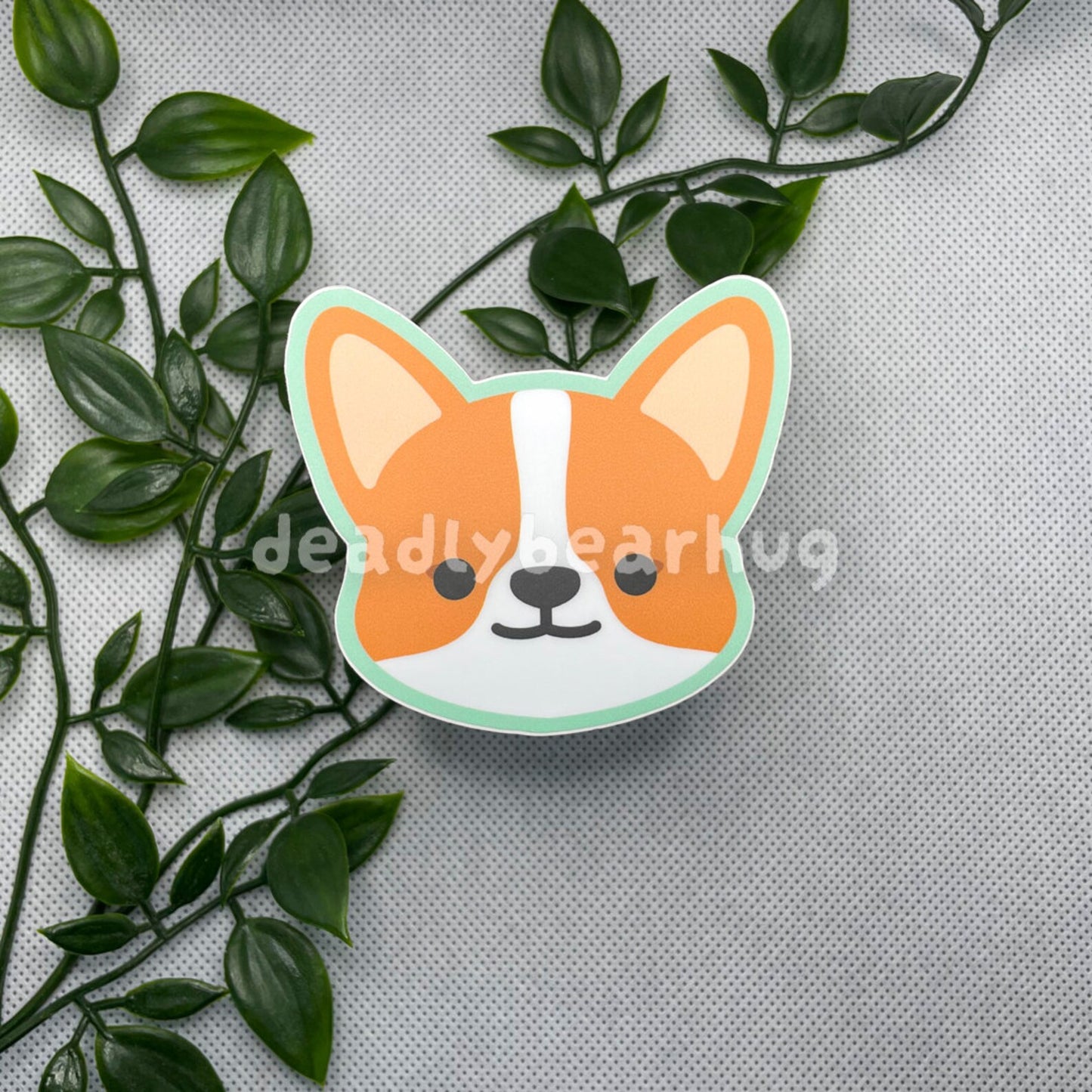 Corgi Dog Weatherproof Matte Vinyl Sticker Decal / Fawn Red Tricolor