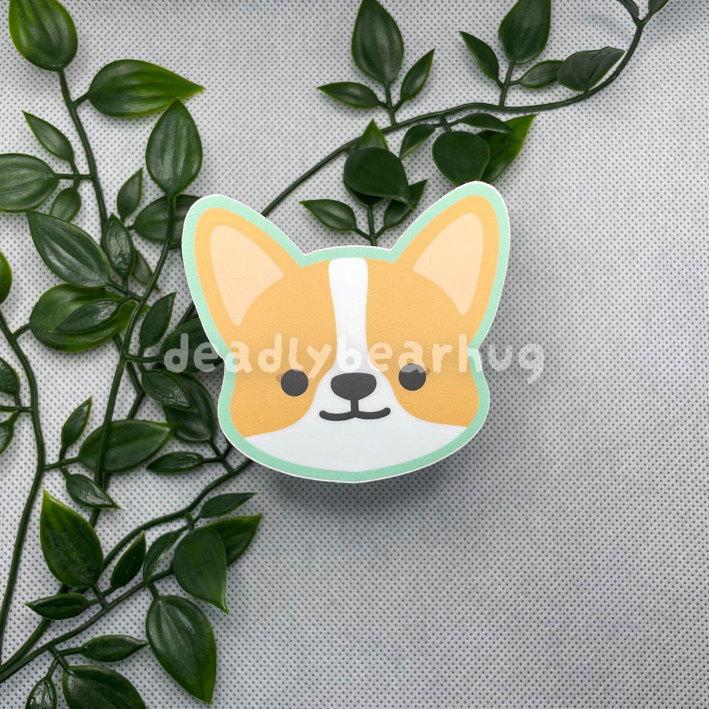 Corgi Dog Weatherproof Matte Vinyl Sticker Decal / Fawn Red Tricolor