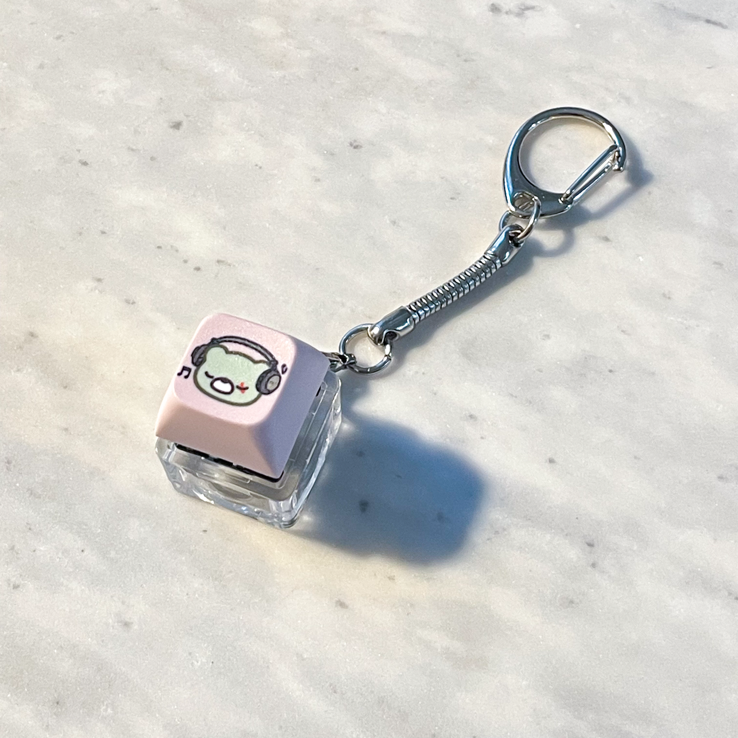 Keycap Clicker Keychains with RGB LED - deadlybearhug designs