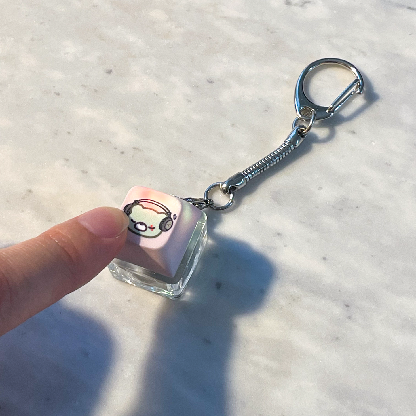 Keycap Clicker Keychains with RGB LED - deadlybearhug designs