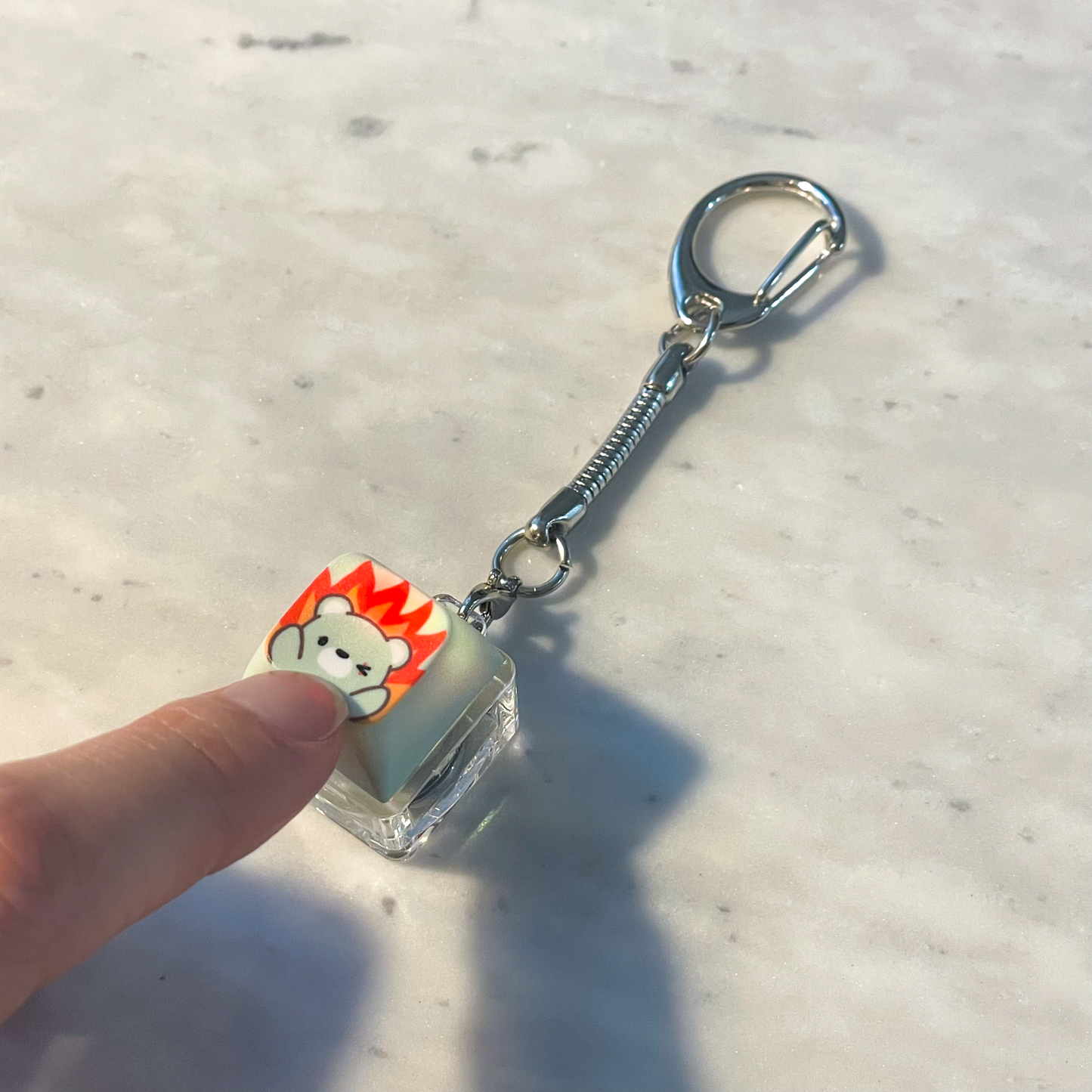 Keycap Clicker Keychains with RGB LED - deadlybearhug designs