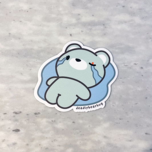 Crying Puddle Deadly Waterproof Vinyl Sticker