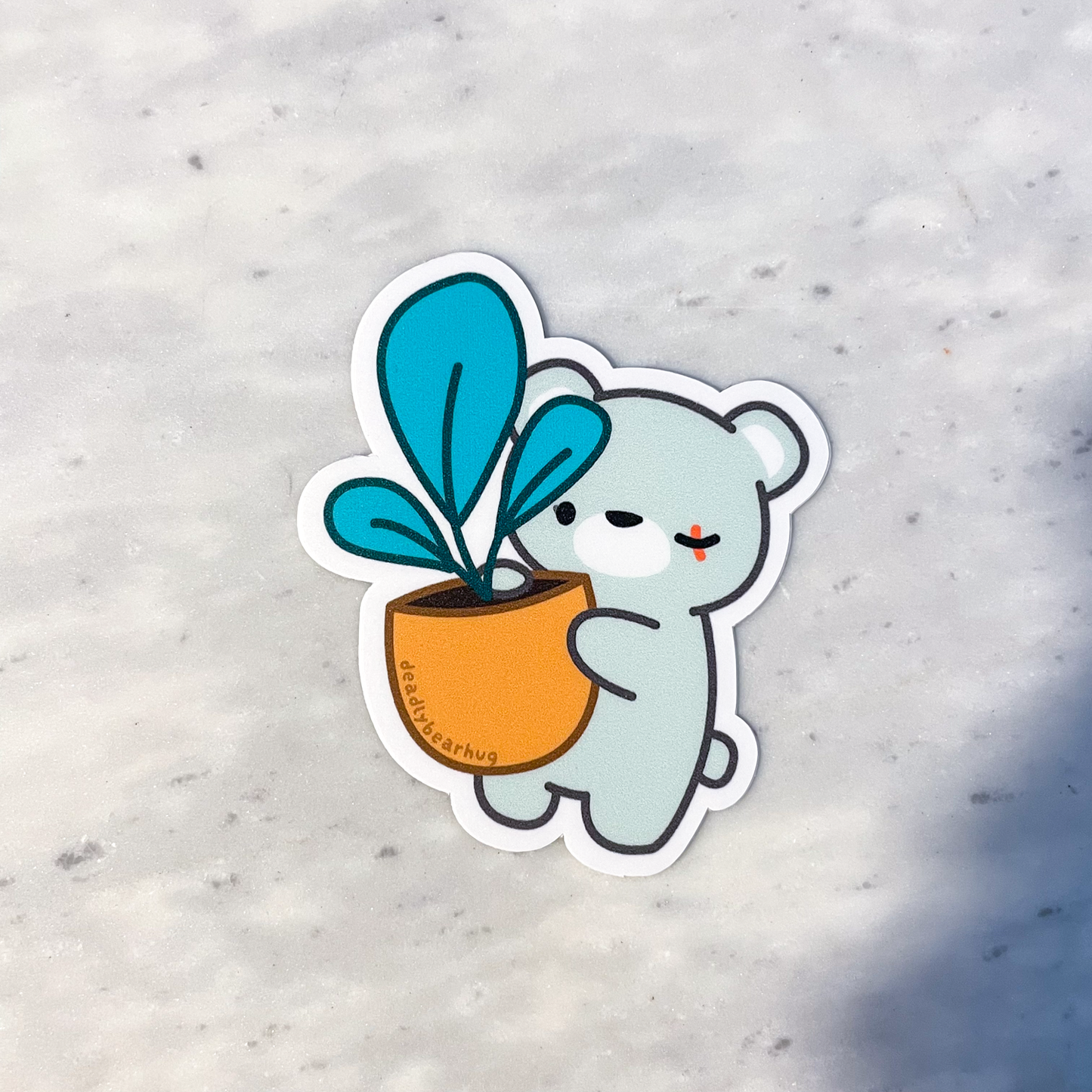 Plant Love Deadly Waterproof Vinyl Sticker