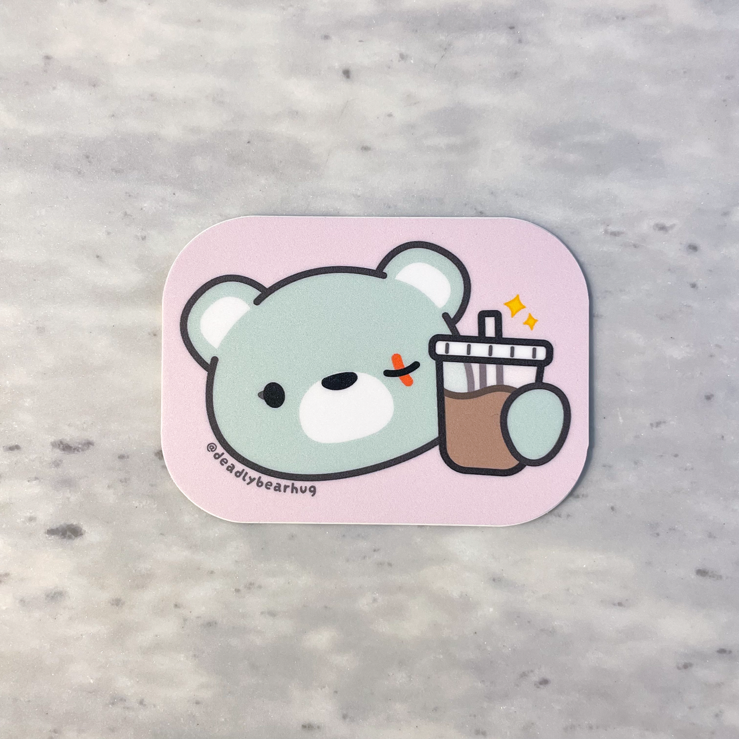 Coffee Lover Deadly Waterproof Vinyl Sticker