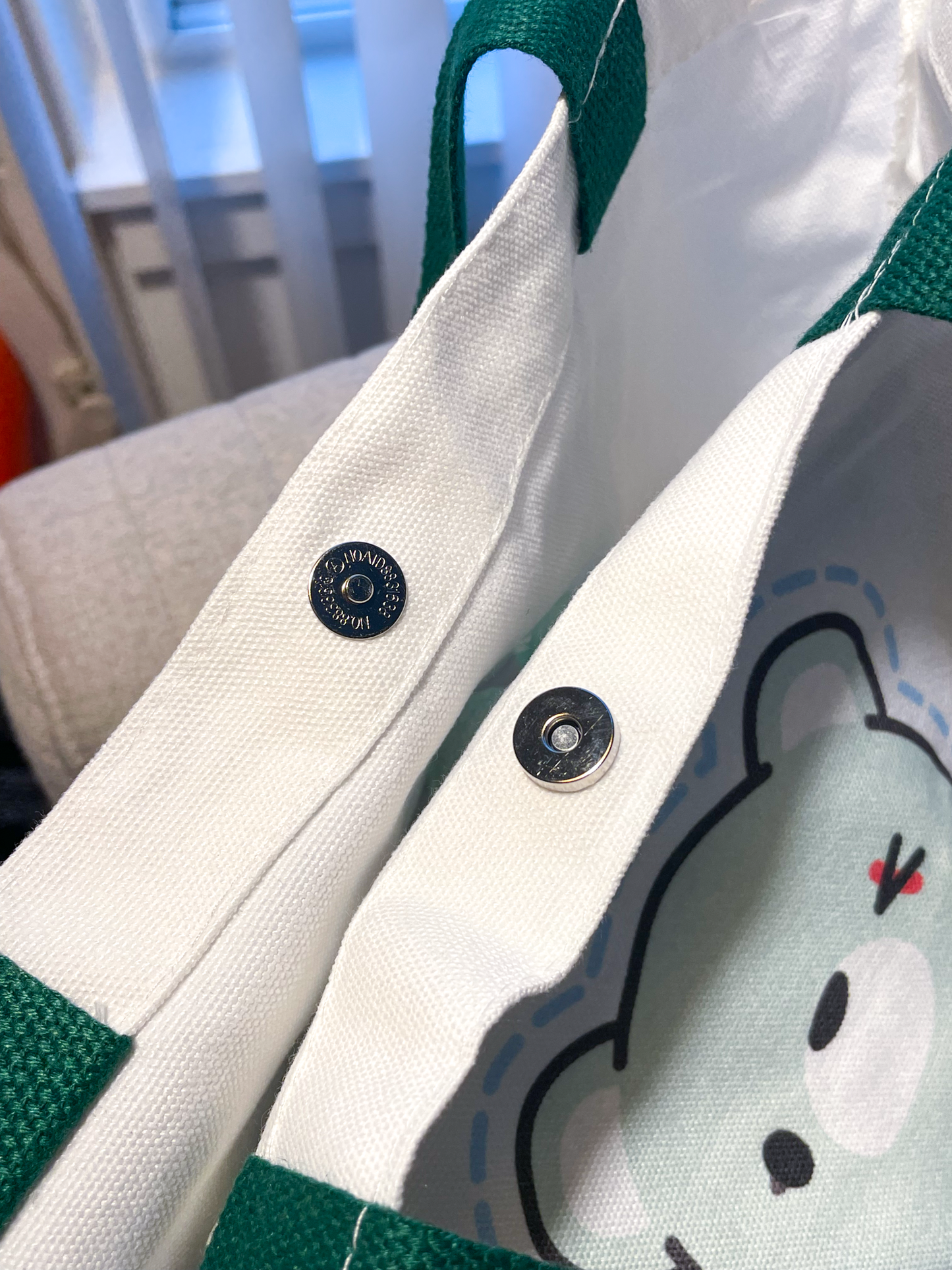 deadlybearhug canvas tote bag