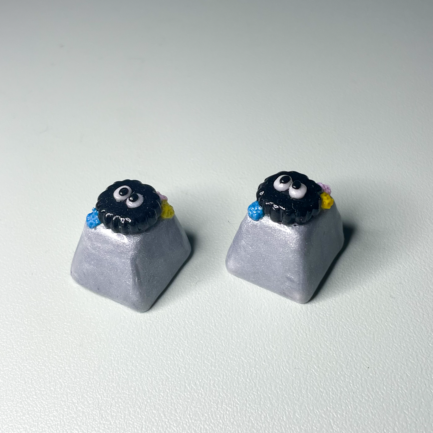 Soot Sprite Spirit Away Polymer Clay Keycap / Handcrafted Artisan Decor for Mechanical Keyboard