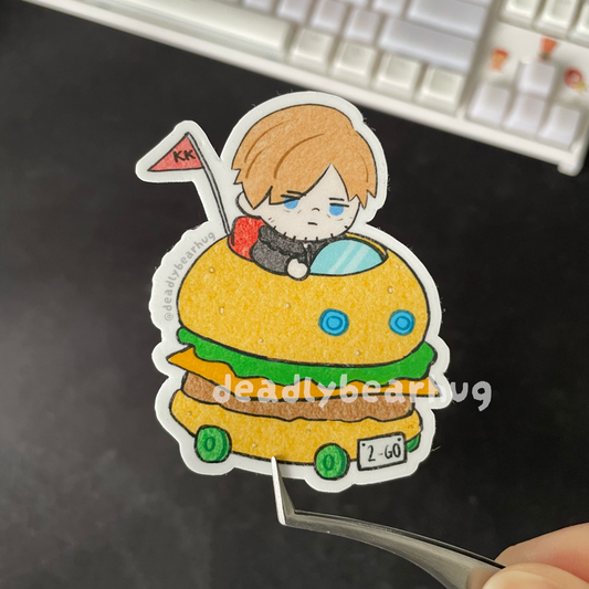 Leon Kennedy Patty Wagon Vinyl Sticker (RE9)