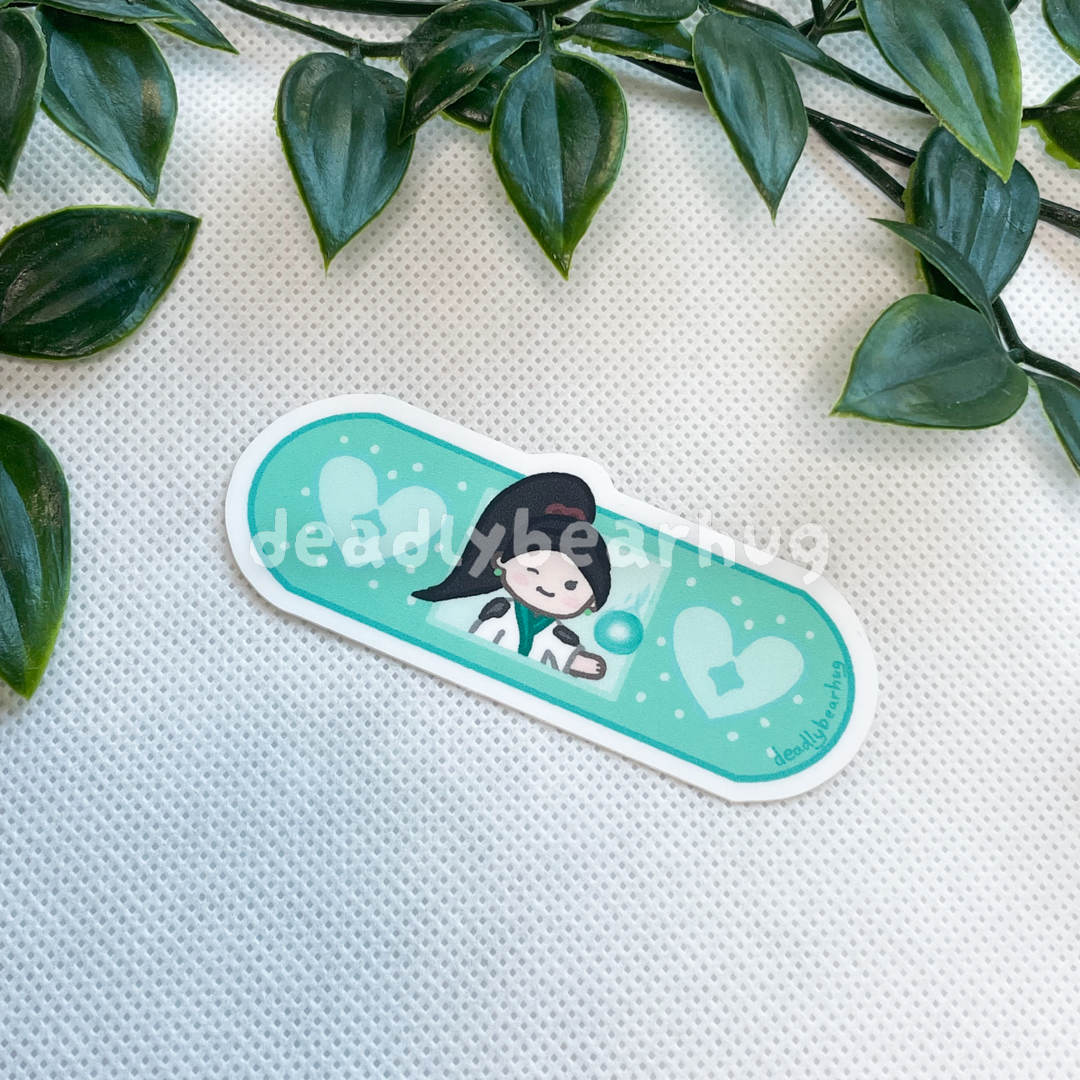 Sage Wall and Bandaid / Valorant Agent Ability Acrylic Keychain Charm | Double Sided Epoxy | Matte Vinyl Sticker