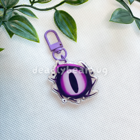 Reyna Leer Eye / Valorant Agent Ability Acrylic Keychain Charm | Double Sided Epoxy