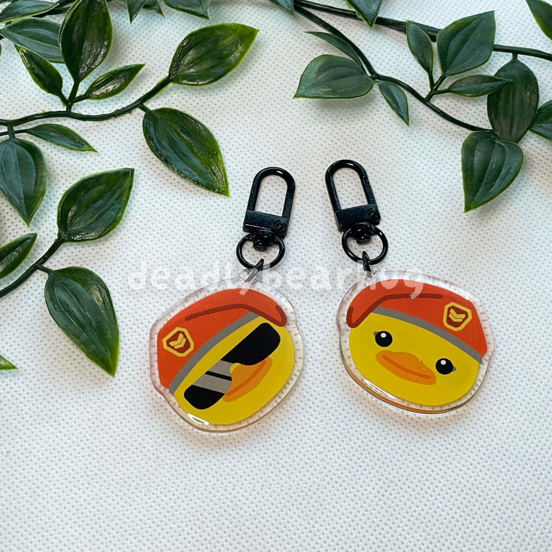 Brimstone Duck / Valorant Agent Ability Acrylic Keychain Charm | Double Sided Epoxy