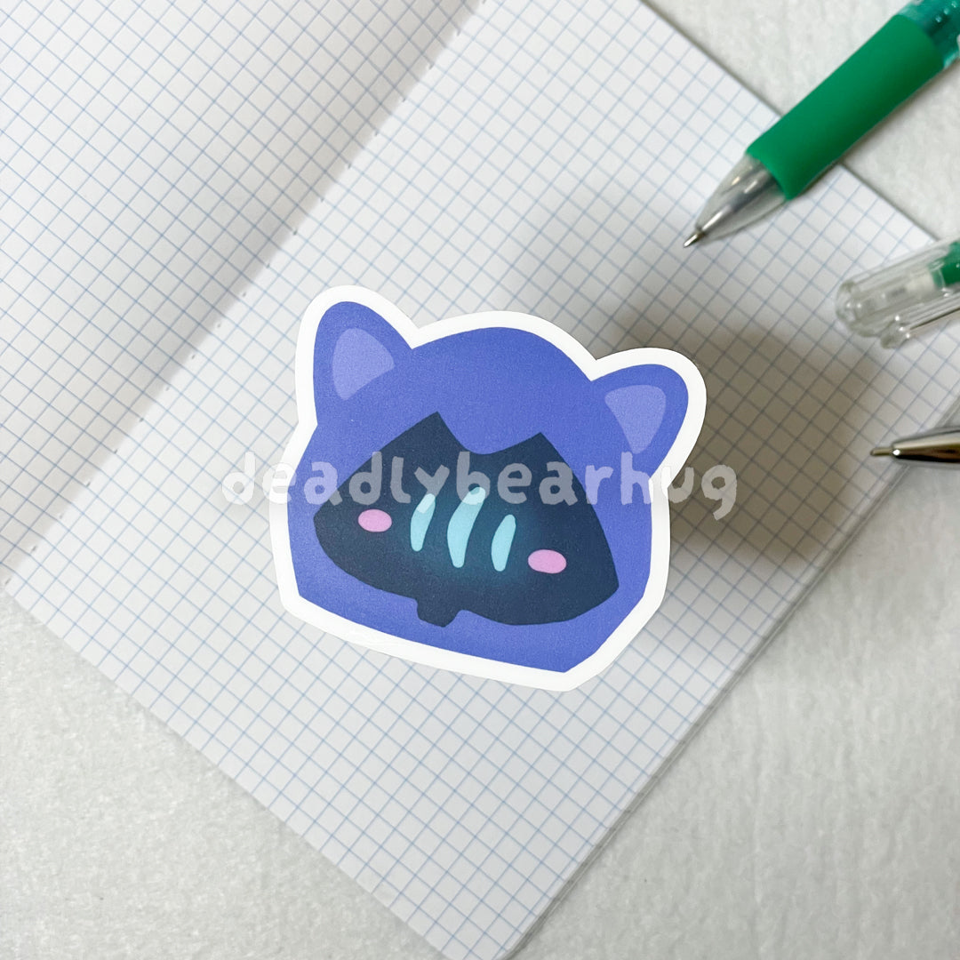 Omen Kitty Cat / Valorant Agent Ability Acrylic Keychain Charm | Double Sided Epoxy | Matte Vinyl Sticker