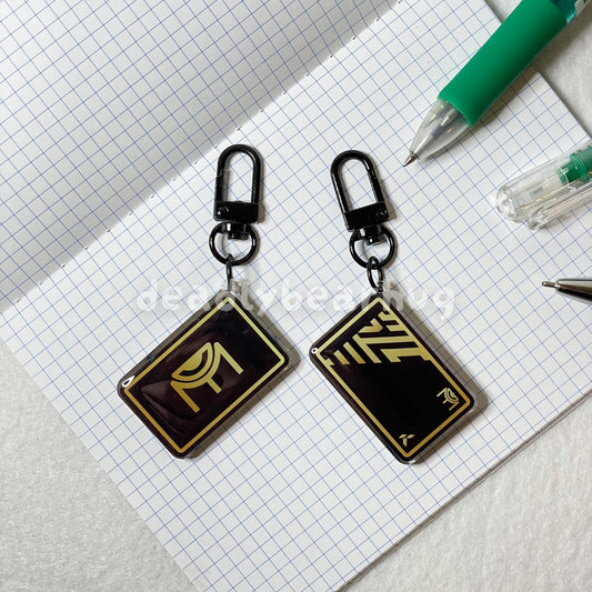 Chamber Card / Valorant Agent Ability Acrylic Keychain Charm | Double Sided Epoxy