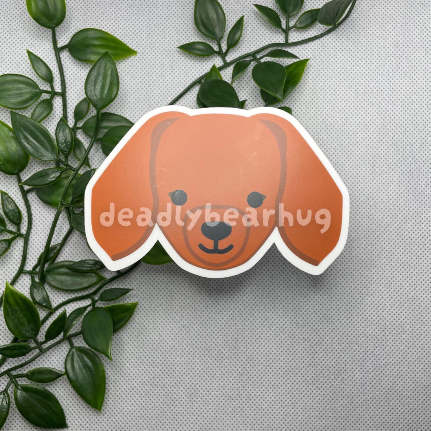 Dachshund Wiener Dog Weatherproof Matte Vinyl Sticker Decal / Black Brown Tan Red
