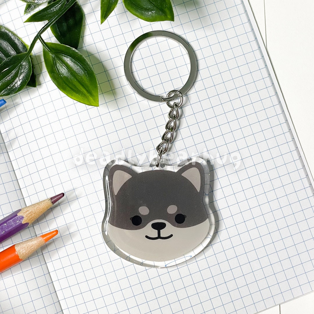 Shiba Inu Dog Double-Sided Epoxy Acrylic Keychain