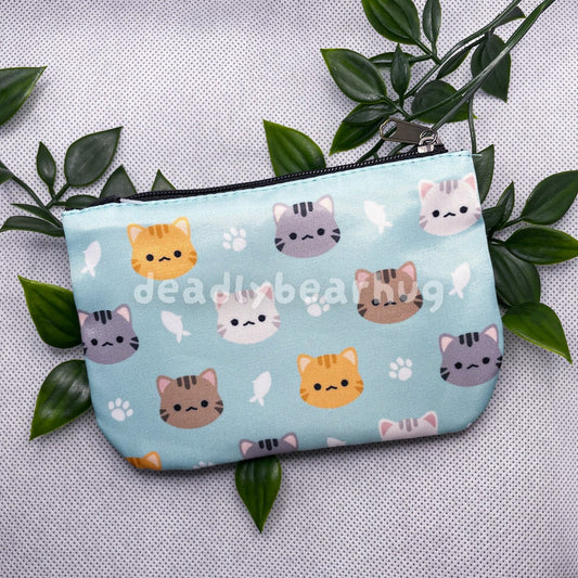 Tabby Cat Zipper Small Coin Purse Accessory